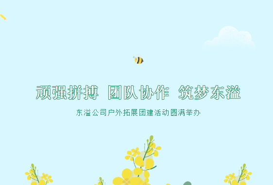 頑強(qiáng)拼搏 團(tuán)隊(duì)協(xié)作 筑夢東溢 --東溢公司戶外拓展團(tuán)建活動(dòng)圓滿舉辦